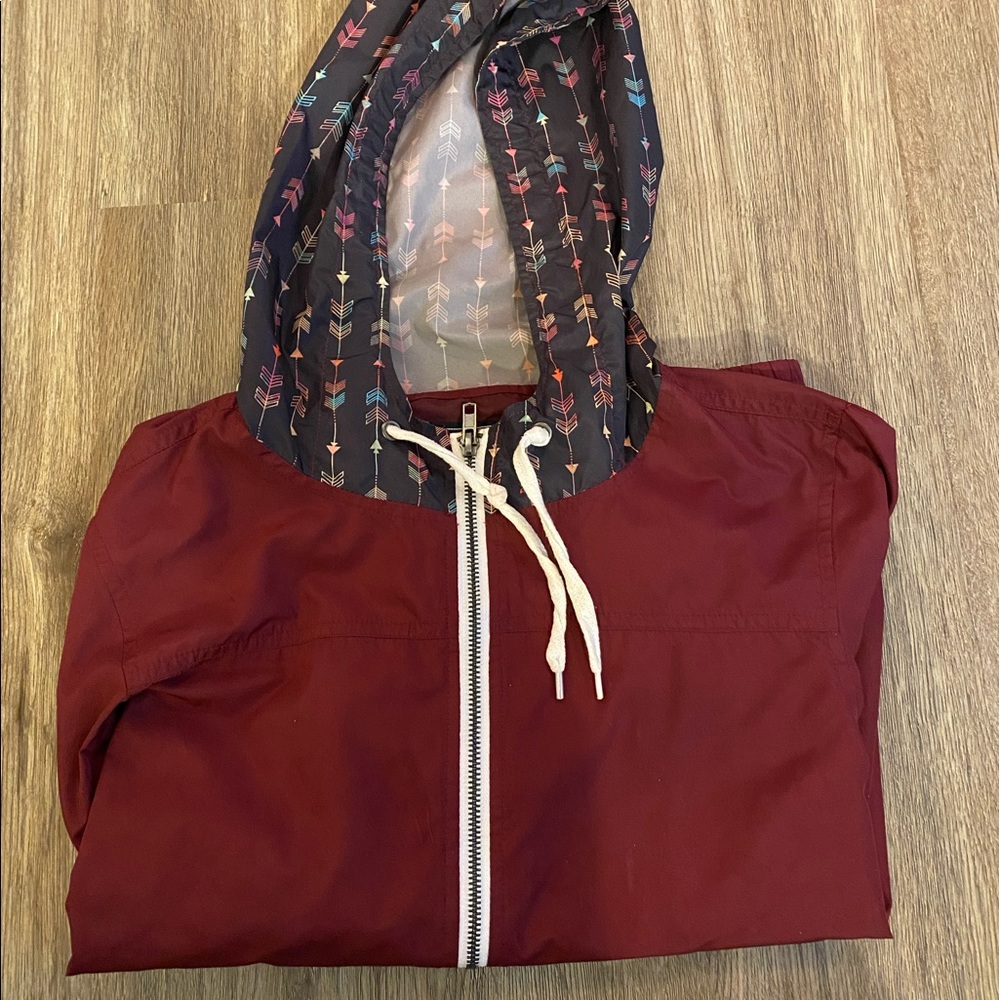 WOMENS ZIP UP WINDBREAKER